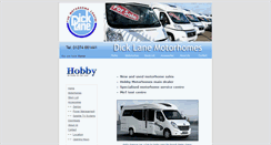 Desktop Screenshot of dicklanemotorhomes.co.uk